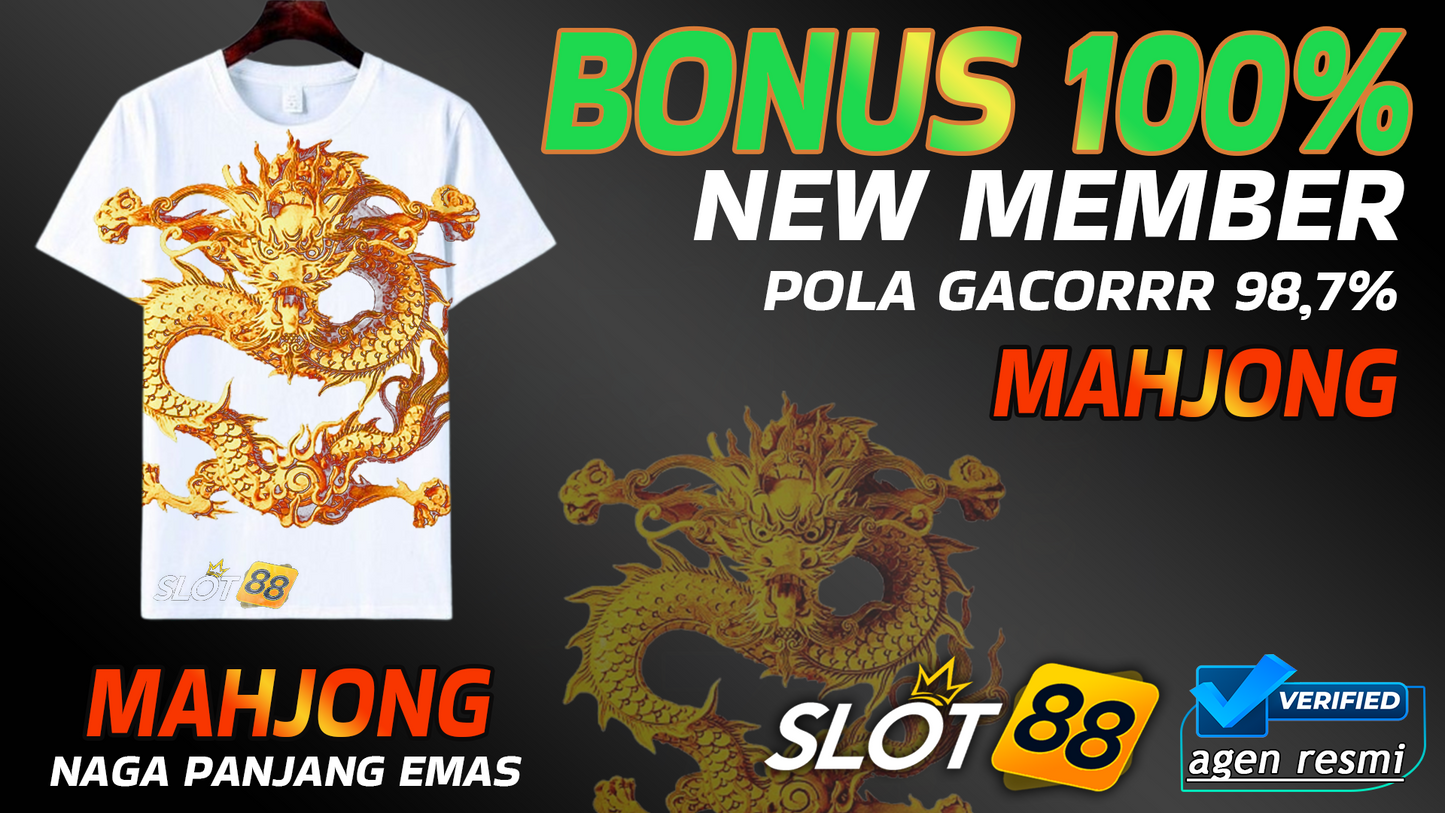 SLOT88 RESMI Pola Scatter Mahjong Kualitas Gacor Nyaman di Pakai | T-shirt Lokal